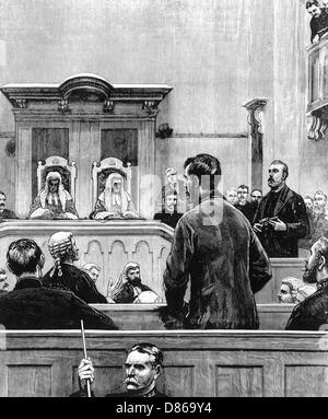 Trial of Roderick Maclean, for Shooting Queen Victoria 1882 Stock Photo