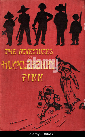 the adventures of huckleberry finn original book cover