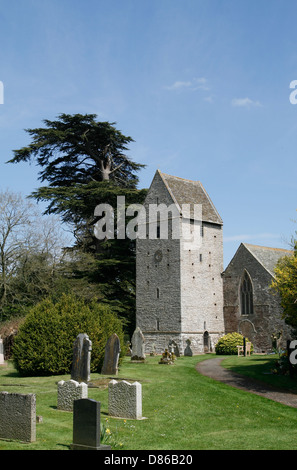 Detached Belfry Saddleback Tower KInnersley Herefordshire England UK Stock Photo