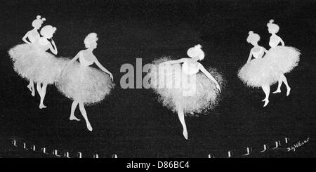 Ballerinas in silhouette Stock Photo