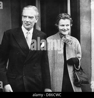 Portrait Of Anthony Eden And Lady Eden. Stock Photo