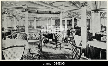 The First Class Dining Saloon of the Lusitania (lower level Stock Photo ...