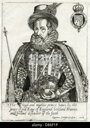 King James I Of England And Vi Of Scotland Stock Photo