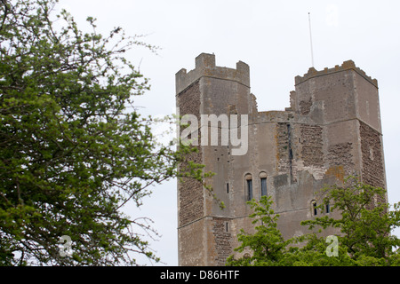 A view of Orford Castle in Suffolk Stock Photo