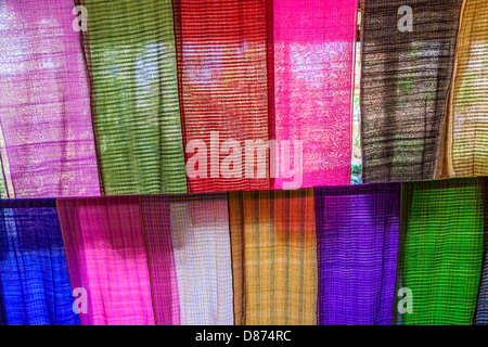 Colorful fabrics Stock Photo