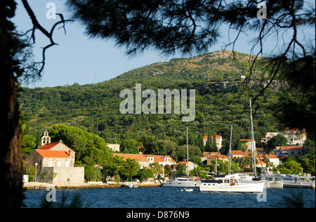 CROATIA. The village of Zaton Veliki in Zaton Bay near Dubrovnik. 2010. Stock Photo