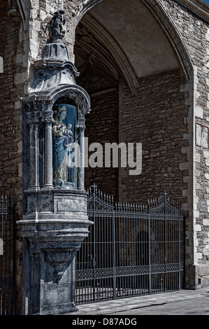 La Virgen Blanca in the church of San Miguel de Vitoria-Gasteiz., Basque country, Spain, Europe Stock Photo