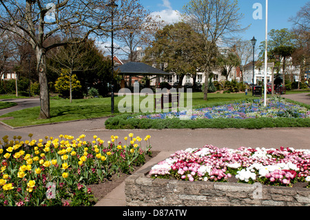 Manor Gardens in spring, Exmouth, Devon, England, UK Stock Photo