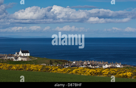 THE COASTAL VILLAGE OF FINDOCHTY MORAY SCOTLAND Stock Photo