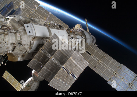 STS-128 EVA2 Russian Orbital Segment.jpg Stock Photo