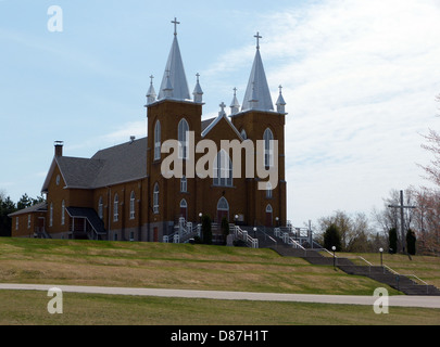 St. Mary Catholic Church In Wilno Ontario Canada, One Of The First Polish Settlements In Ontario Stock Photo