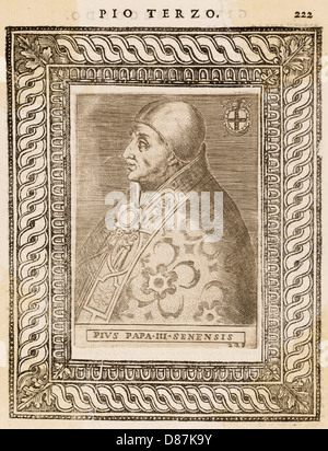 POPE PIUS III Stock Photo