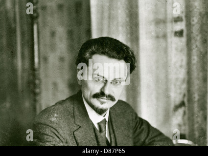 Leon Trotsky Jan 1918 Stock Photo