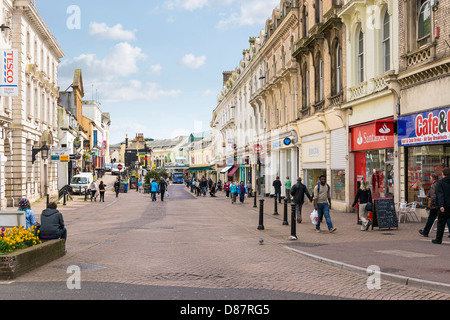 High street in Torquay, Torbay, Devon, England, UK Stock Photo