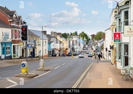 Honiton high street, Devon, england, UK Stock Photo