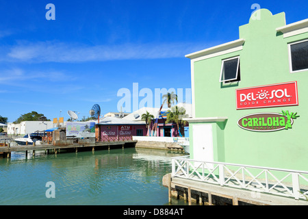 Heritage Quay in St. John's,Antigua Island,Antigua & Barbuda,Caribbean Stock Photo