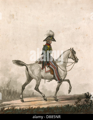 RUSSIAN CAVALRY OFFICER Stock Photo