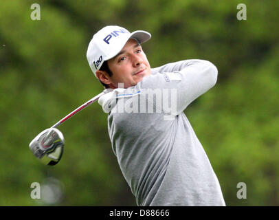 Wentworth, UK. 21st May 2013. Julien Quesne during  practice ahead of the BMW PGA Championships. Credit:  Action Plus Sports Images / Alamy Live News Stock Photo