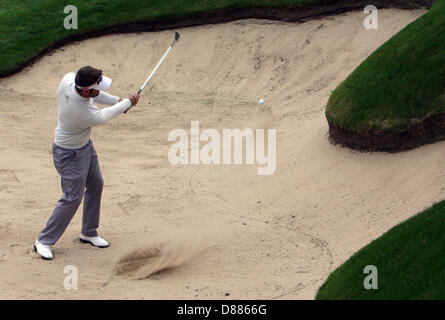 Wentworth, UK. 21st May 2013. Matthew Baldwin during practice ahead of the BMW PGA Championships. Credit:  Action Plus Sports Images / Alamy Live News Stock Photo