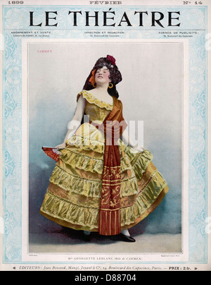 GEORGETTE LEBLANC 1899 Stock Photo