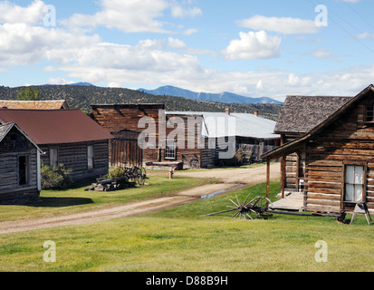 Nevada City Montana richest gold strike in Rocky Mountain West, Nevada City, Rocky Mountain, Stock Photo