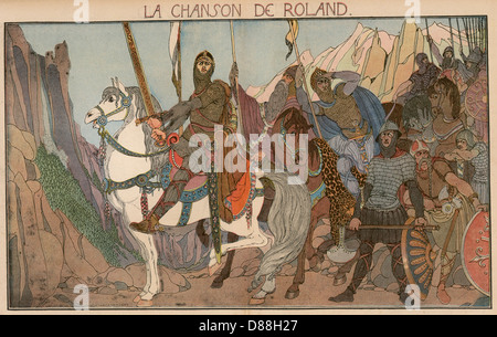 Illustration, La Chanson de Roland Stock Photo