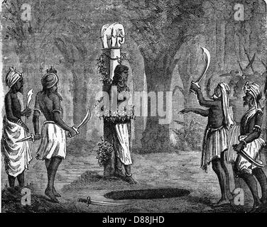 Indian sacrifice Black and White Stock Photos & Images - Alamy