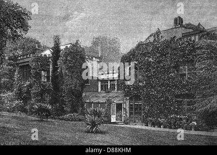 Alfred Lord Tennyson s Home at Farringford Isle of Wight Illustration ...