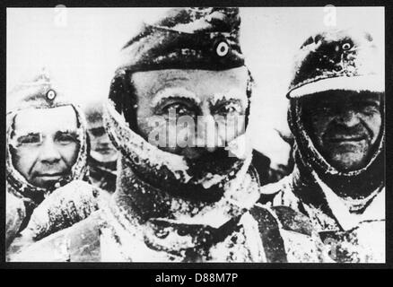 GERMANS IN SNOW Stock Photo