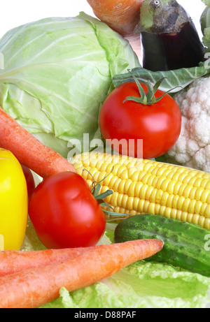 Photo of various vegetables. Healthy food Stock Photo