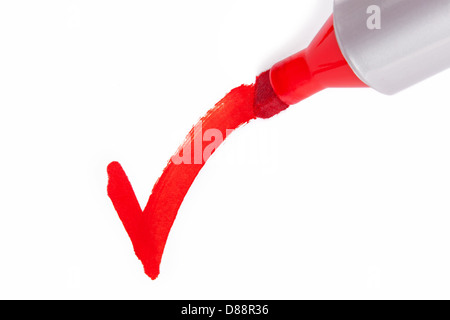 Penna rossa Tick Foto stock - Alamy