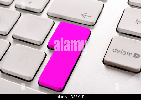 Selective focus on the enter button Stock Photo