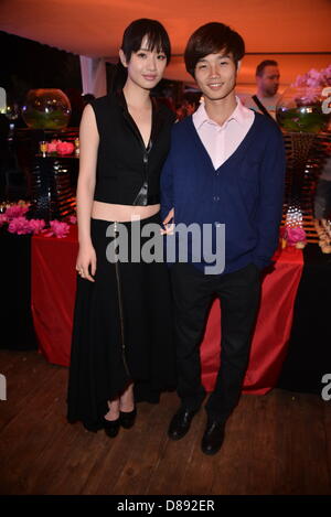 Cannes , France. May 21st 2013.  Li Meng, Lou Lanshan  attends the China Night, Marche du Film, Filmmarket  at the 66 Cannes Film Festival. Credit: DPA/Alamy Live News Stock Photo