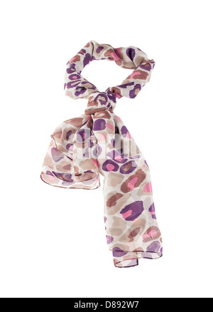 colorful scarf isolated on white background Stock Photo