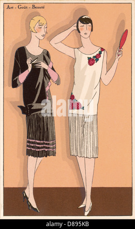 AFTERNOON DRESS 1926 Stock Photo