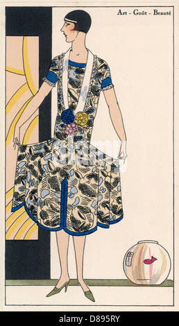 AFTERNOON DRESS 1926 Stock Photo