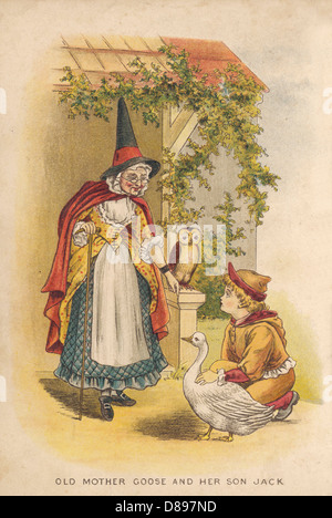 Old mother goose and her son Jack from Old Mother Goose s Rhymes and ...