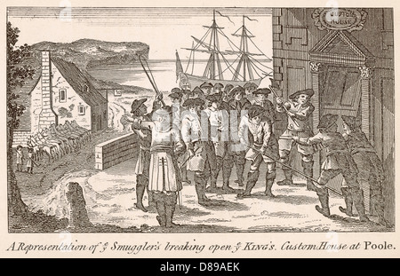 Sussex Smugglers C18th Stock Photo