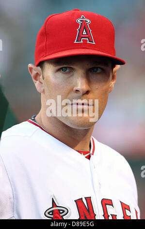 Anaheim, California, USA. May 21, 2013. Los Angeles Angels shortstop Brendan Harris (20) before the game between the Seattle Mariners and the Los Angeles Angels at Angel Stadium on May 21, 2013 in Anaheim, California. Credit: Rob Carmell/CSM/Alamy Live News Stock Photo