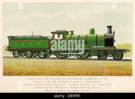 Great North of Scotland Railway Loco No 49 and Caledonian Railway Loco ...