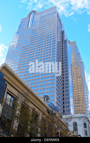 Calgary, Canada - October 6th, 2012: Skyscraper in the Downtown area of Calgary city Alberta Canada Stock Photo