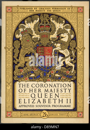 Coronation Of Queen Elizabeth Ii Souvenir Stock Photo