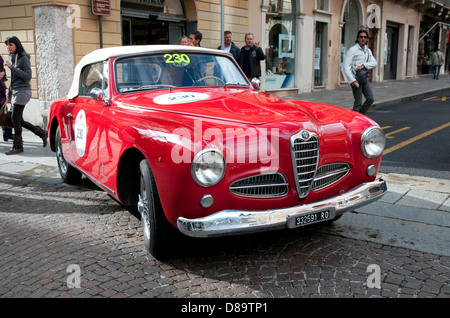 alfa romeo 1900 sprint cabriolet, 1000 mille miglia, brescia, lombardy, italy Stock Photo