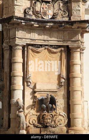 Malta, Valletta, St George's Square, fountain, Stock Photo