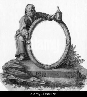 DIOGENES WITH LANTERN Stock Photo