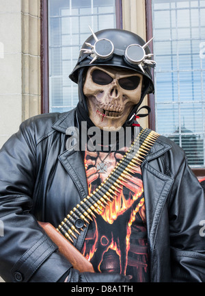 Goth weekend festival at Whitby, North Yorkshire, England, UK Stock Photo