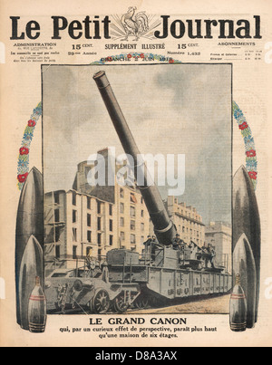 FRENCH ARTILLERY WWI Stock Photo