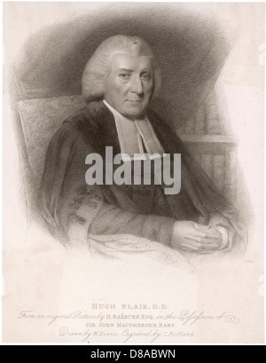 Hugh Blair, 1718 to 1800. Scottish minister of religion, author Stock