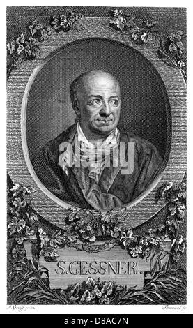Geesner Salomon Gessner, 1730 - 1788, a Swiss poet, painter and graphic artist ...