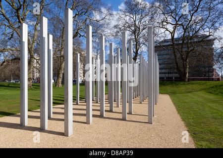 Memorial to 52 victims of the 7th July 2005 London terrorist bombing Stock Photo